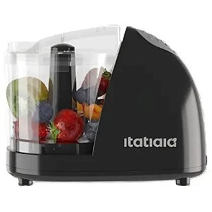 Mini Processador de Alimentos Itatiaia 150W – Preto | 350ml | Tampa Dosadora | Lâminas Inox | 127 V| 220V