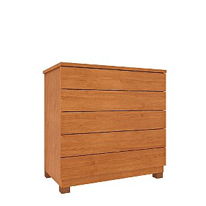 Comoda para Quarto de Casal 5 Gavetas Premium Tcil Móveis Cinamomo