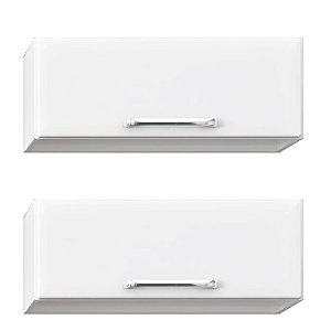 Kit 2 Armários 1 Porta Baculante Luce Itatiaia Branco