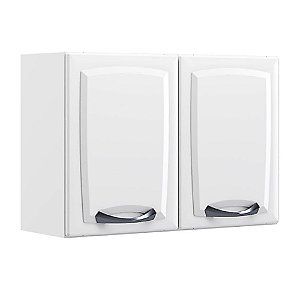 Armário de Cozinha Aéreo Itatiaia Aço 02 Portas New Premium Branco