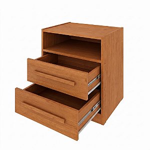 Mesa De Cabeceira Barcelona 2 Gavetas Tcil Móveis Cinamomo