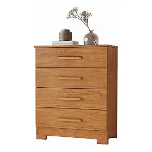 Cômoda 4 Gavetas Compacta 64cm Lídia Cinamomo