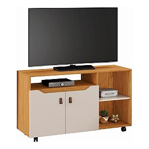 Rack Para Tv Até 49 Polegadas 2 Portas Seleto Cinamomo/Off White