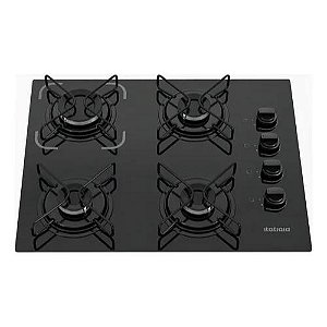 Cooktop Itatiaia Essencial 4 Bocas Preto – Bivolt 127V/220V com Acendimento Automático