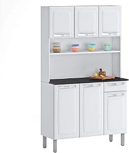 Kit Cozinha Itatiaia Rose Compacta Branco