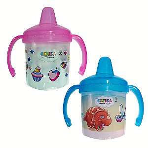 Copo de Transição Infantil 200ml c/ Bico e Alças