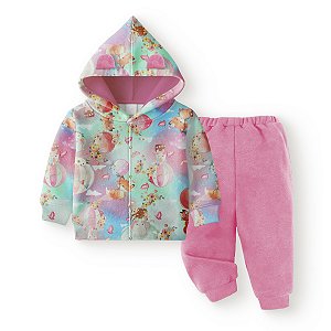 Conjunto Bebê Soft com Capuz Mundo Encantado