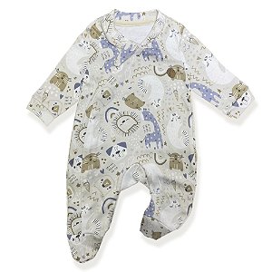 Macacão Bebê 100% Algodão Suedine Bichos