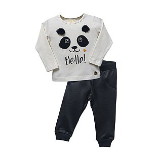 Conjunto Bebê Menina Pandinha