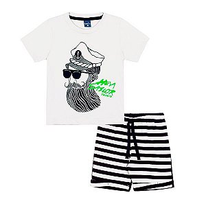 Conjunto Infantil Marinheiro Óculos Interativo