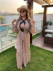 Saída Lia chiffon de seda
