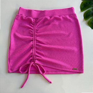 Saia Franzida Tecido lurex rosa ( valor somente da saia )