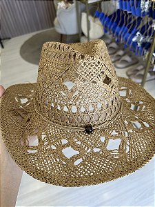 Chapéu comboy palha caramelo