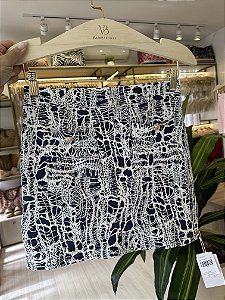 Saia bolsinho com botão denim ( valor somente da saia )