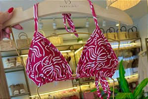 Cortininha com Bojo Removível 018 Estampa Havana ( Calcinha não incluso)