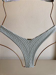 Calcinha Asa Delta Fio 012 tecido Aruba Azul (BUSTO NÃO INCLUSO)