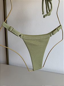 Calcinha 794 com regulagem fio Tulum pistache (BUSTO NÃO INCLUSO)