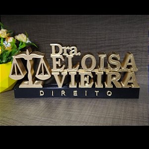 Placa de mesa Personalizada Direito