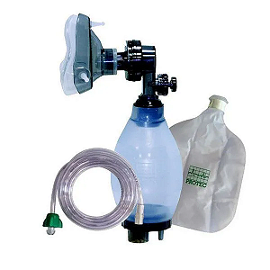 Reanimador Manual Infantil em Silicone Autoclavável 121° AMBU Com Reservtório