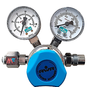 Válvula Reguladora para Cilindro com 2 Manômetros – Oxido Nitroso