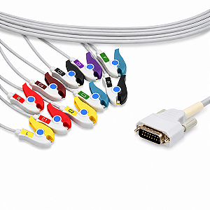 Cabo de ECG 10 Vias Compatível com BIOCARE (IEC)