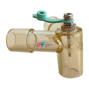 Conector Y 90º Adulto com Capnografia - Luer Lock
