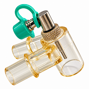 Conector Y 90º Neonatal com Capnografia - Luer Lock