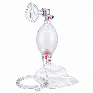 Reanimador Manual Adulto de Silicone com Reservatório