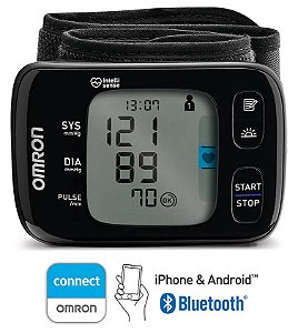 Monitor de Pressão Arterial de Pulso com Bluetooth CONNECT - HEM-6232T