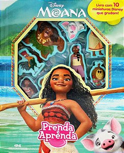 Moana - Prenda e Aprenda - Livro com Cenário e Miniaturas