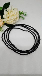 Guia de Miçanguinha Preto 45cm