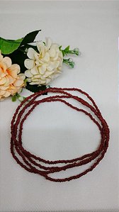 Guia de Miçanguinha Marrom 45cm