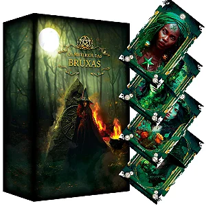 Baralho Tarot Os Mistérios das Bruxas 36 Plastificadas 100% Nacional Lançamento Sistema Lenormand