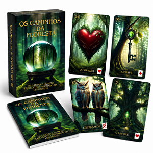 Baralho Cigano 36 Cartas Lenormand Os Caminhos Da Floresta 100% Plastificado