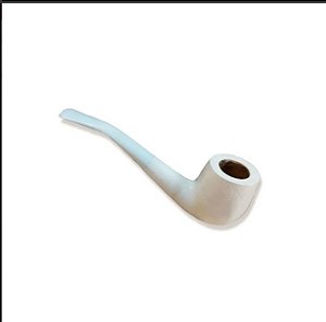 Cachimbo De Madeira Branco - Preto Velho Umbanda