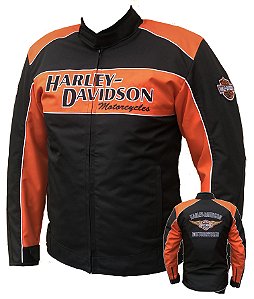 Jaqueta Harley Davidson Impermeável Tradicional Laranja