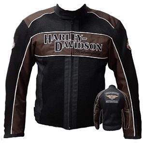Jaqueta Harley Davidson modelo Verão Tradicional Marrom