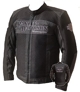 Jaqueta Harley Davidson modelo Verão Tradicional Preta
