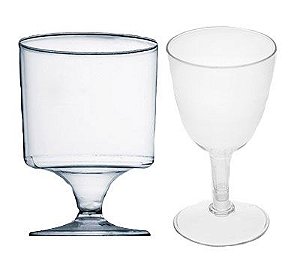 TAÇA EM ACRÍLICO VINHO E SOBREMESA (DIVERSAS CORES)