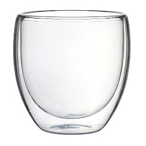 Jogo de 2 copos para Água e Suco - parede dupla em vidro - 240ml