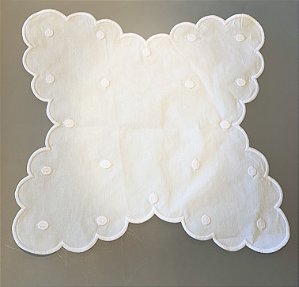 TOALHA LARA PARA CESTA DE PÃES - BRANCO (UNIDADE)
