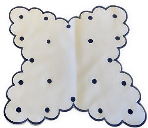 TOALHA LARA PARA CESTA DE PÃES  - AZUL (UNIDADE)