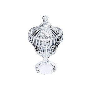 POTICHE COM PÉ DE CRISTAL RENAISSANCE