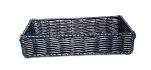 CESTA PARA PÃO DE FORMA RETANGULAR  TRANCOSO - VIME AZUL MARINHO