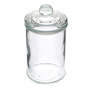 POTE DE VIDRO COM TAMPA 600ML