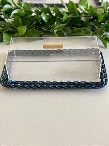 PORTA FRIOS E FRUTAS TRANCOSO COM TAMPA P - AZUL MARINHO
