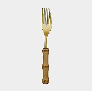 GARFO DE MESA DOURADO - BAMBU NATURAL (UNIDADE)