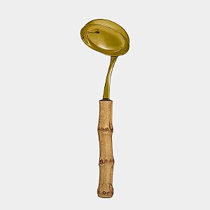 CONCHA DE FEIJÃO M DOURADO - BAMBU NATURAL (UNIDADE)