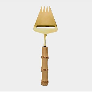 PLAINA DE QUEIJO DOURADO - BAMBU NATURAL (UNIDADE)