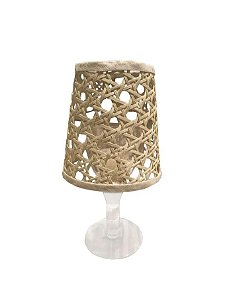 MINI ABAJUR DE MESA E CÚPULA DE PALHA